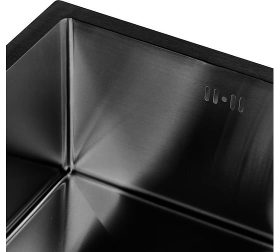 Комплект кухонная мойка из нержавеющей стали WISENT ws34444b (44x44 см) с коландером WS34444B/WGER019B/W302644B