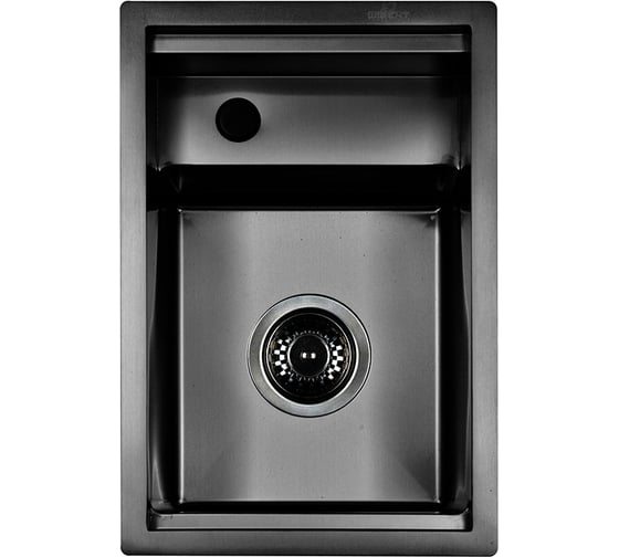Кухонная мойка из нержавеющей стали WISENT с pvd покрытием wxs33045b (45x30) WS33045B/WGER019B
