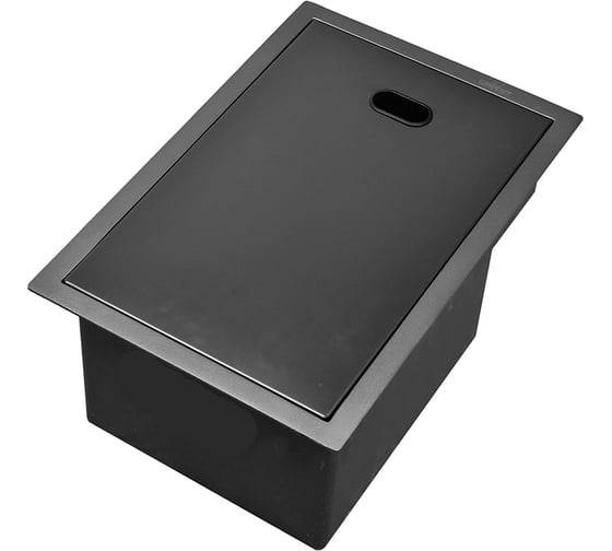 Кухонная мойка из нержавеющей стали WISENT с pvd покрытием wxs33045b (45x30) WS33045B/WGER019B