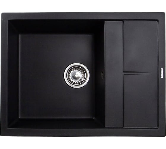 Мраморная мойка KAISER BlackSilver цв.110 KMM-5065 BS 1
