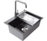 Мойка с дозатором AVINA 7048 black 1