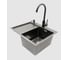 Мойка с дозатором AVINA 5848 R black 5