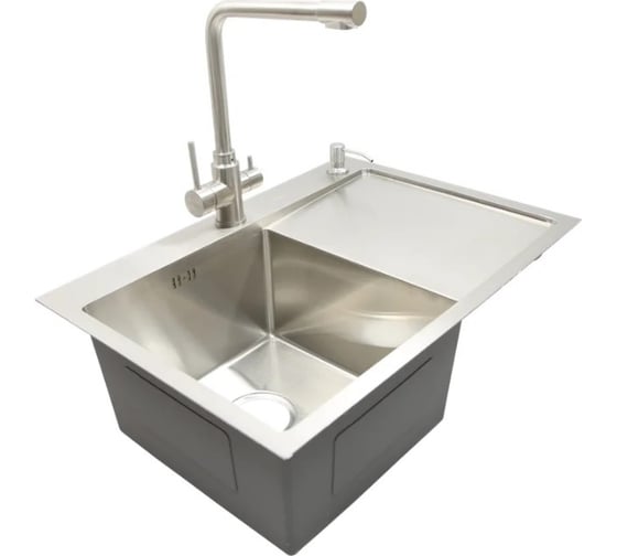 Мойка с дозатором AVINA 6848 L satin