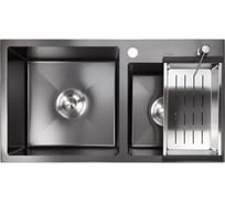 Мойка с дозатором AVINA 7848 - 1,5 black