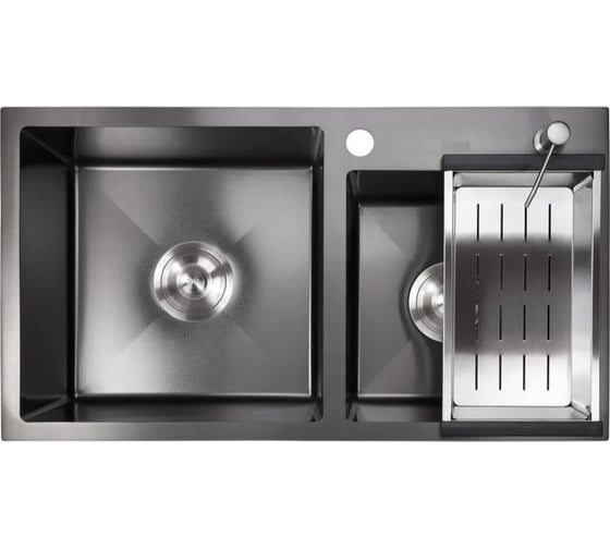 Мойка с дозатором AVINA 7848 - 1,5 black