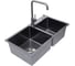 Мойка с дозатором AVINA 7848 - 1,5 black 3