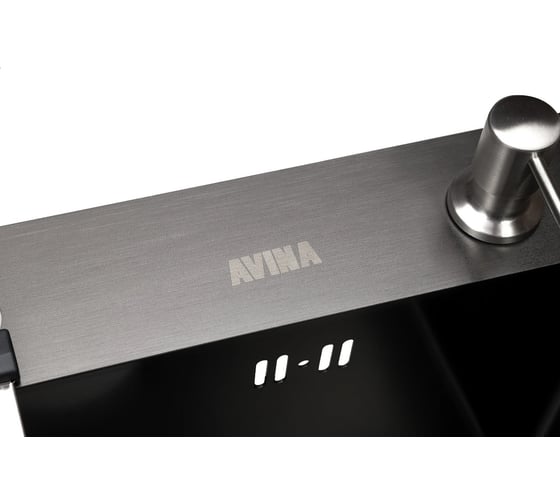 Мойка с дозатором AVINA 4548 black