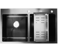Мойка с дозатором AVINA 7848 - 2 black