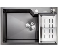 Мойка с дозатором AVINA 6548 S black