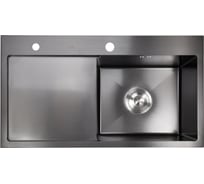 Мойка с дозатором AVINA 7848 R black