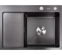 Мойка с дозатором AVINA 6848 R black