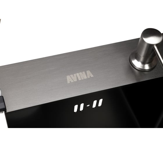 Мойка с дозатором AVINA 5045 black
