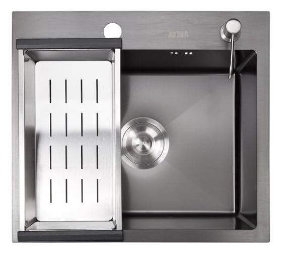 Мойка с дозатором AVINA 4848 black 1
