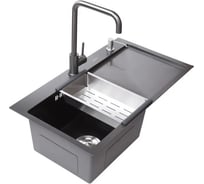 Мойка с дозатором AVINA 7848 L black