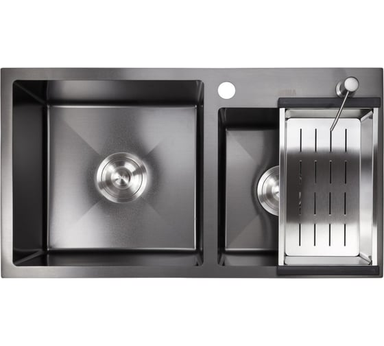 Мойка с дозатором AVINA 8048  black