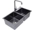Мойка с дозатором AVINA 8048  black 4