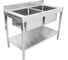 Моечная ванна Viatto Commercial с бортом, нержавеющая стальva-std250a 1200x700x850 мм 167493 2