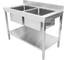 Моечная ванна Viatto Commercial с бортом, нержавеющая стальva-std250a 1200x700x850 мм 167493 3