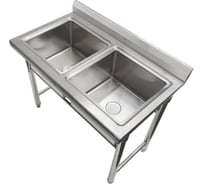 Моечная ванна Viatto Commercial с бортом, нержавеющая стальva-st250a 1200x750x850 мм 167489
