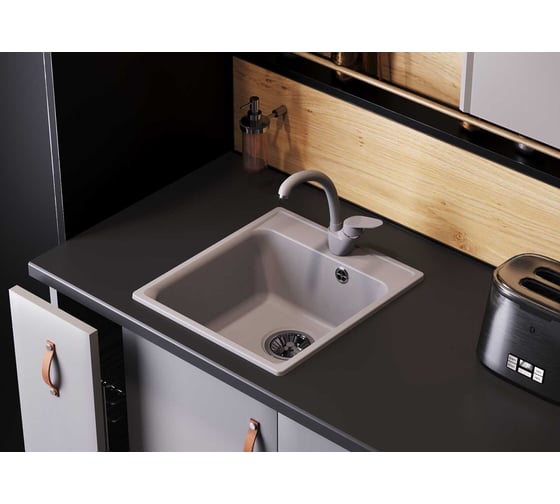 Кухонная мойка Polygran Quartzbond bond-430 уголь 688155