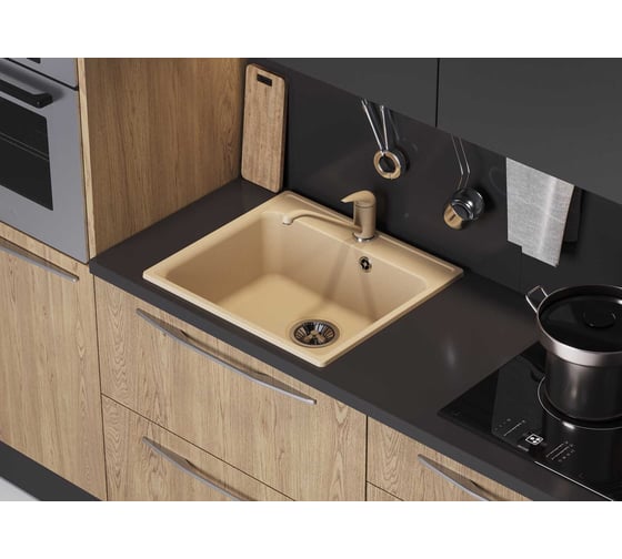 Кухонная мойка Polygran Quartzbond bond-530 дым 688254