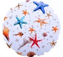 Коврик в раковину Мультидом Морская звезда круглый диаметр 29 см VL38-75