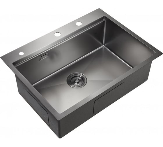 Кухонная мойка со смесителем MILACIO Denia 68 Steel сталь воронёная MC.77419