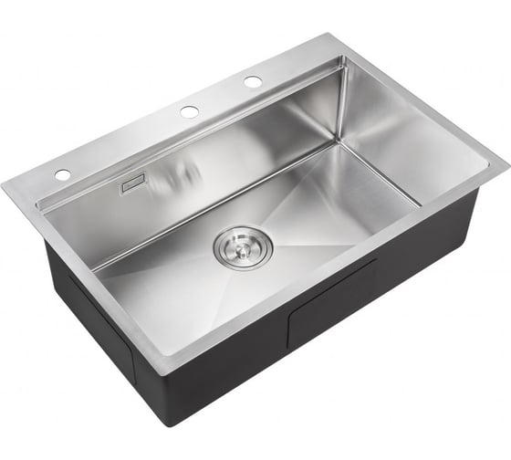 Кухонная мойка со смесителем MILACIO Denia 75 Steel сталь нержавеющая MC.77420
