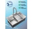 Кухонная мойка со смесителем MILACIO Denia 75 Steel сталь нержавеющая MC.77420 9