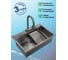 Кухонная мойка со смесителем MILACIO Denia 75 Steel сталь воронёная MC.77429 6