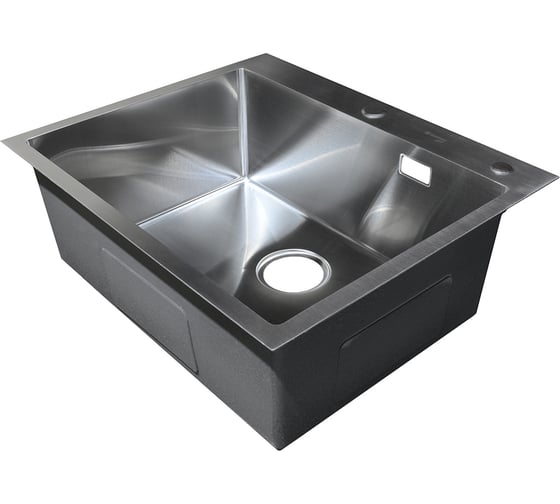 Нержавеющая врезная мойка SANTREK 600x500x220 т 3,0 САТИН D6050HS (+ сифон + дозатор + коландер 440x220) AQUA 312381