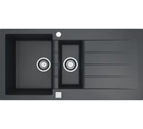 Мойка ALVEUS granital cadit 80 carbon - g91 1000x500 в компл с сифоном 1140603