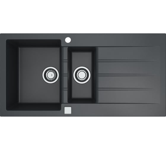 Мойка ALVEUS granital cadit 80 carbon - g91 1000x500 в компл с сифоном 1140603