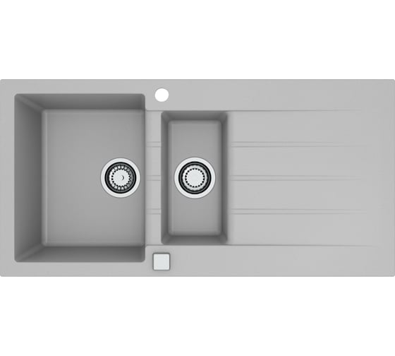 Мойка ALVEUS granital cadit 80 concrete - g81 1000x500 в компл с сифоном 1140600