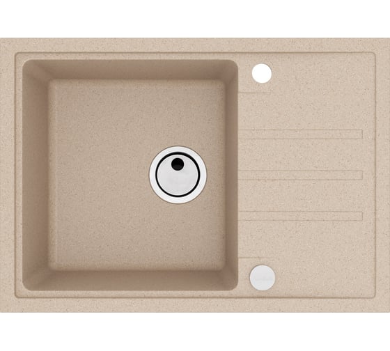 Мойка ALVEUS granital intermezzo 40 beige -g55 680x480x200 в компл.с сифоном 1144966