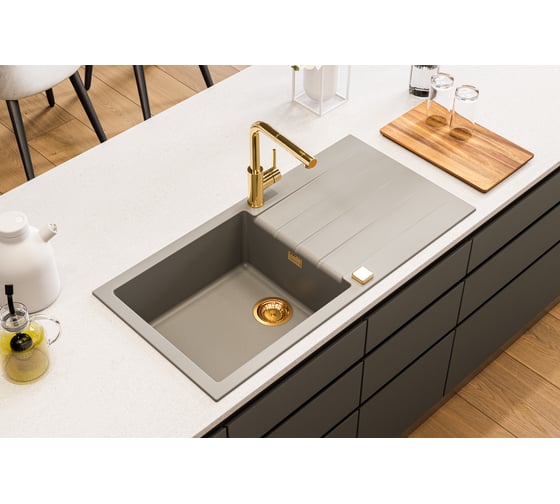 Мойка ALVEUS granital cadit 50 concrete - g81 1000x500 1x в комплекте с сифоном 1140595