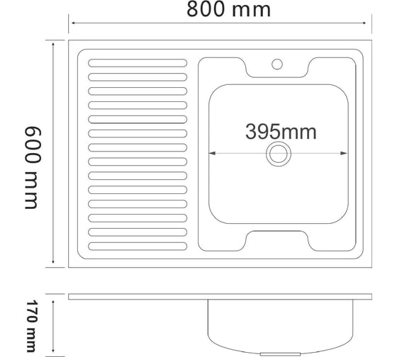 Кухонная мойка РМС MG6-8060R