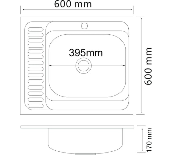 Кухонная мойка РМС MG6-6060R