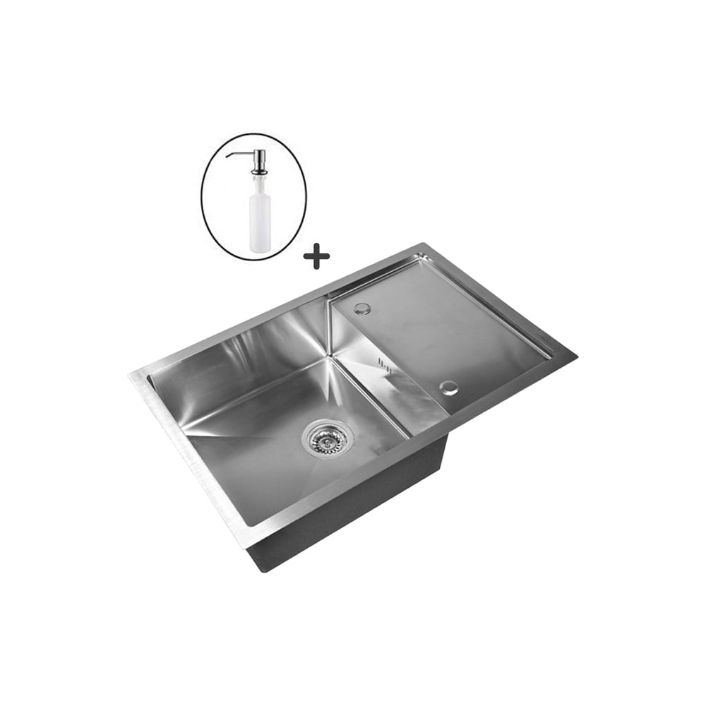 Кухонная мойка из нержавеющей стали WISENT ws37850x (78x50 см) с ...