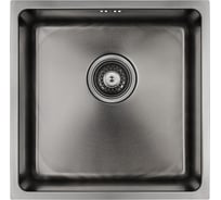 Кухонная мойка Paulmark VISTA 44, вороненая сталь, 440х440мм, PM304444-GM