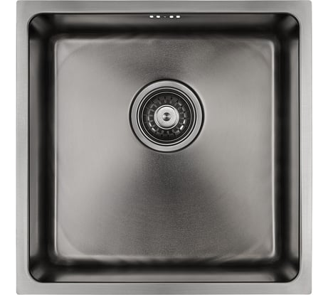 Кухонная мойка Paulmark VISTA 44, вороненая сталь, 440х440мм, PM304444-GM
