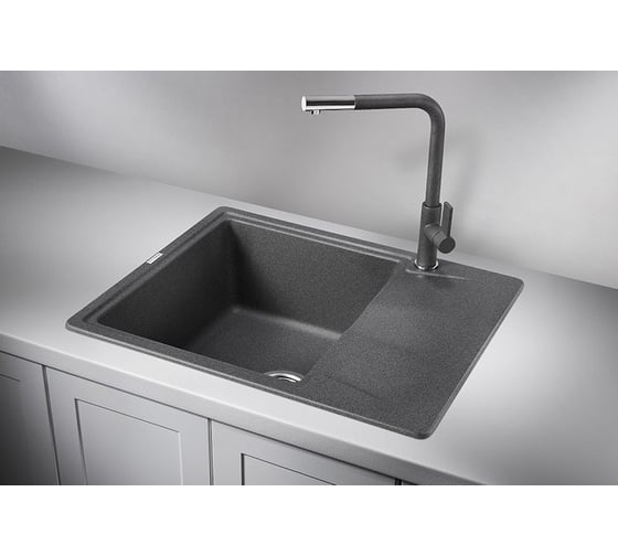 Кухонная мойка GRANULA GR-6201 ГРАФИТ