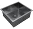 Кухонная мойка Paulmark AISI304 ALLER 48 UNI, вороненая сталь, PVD, 480х440мм, PM804844-GM 2