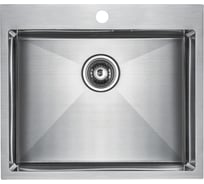 Мойка Paulmark брашированная нержавеющая сталь AISI304 ISAR 590x510мм PM805951-BS