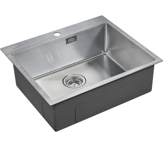 Мойка Paulmark брашированная нержавеющая сталь AISI304 ISAR 590x510мм PM805951-BS