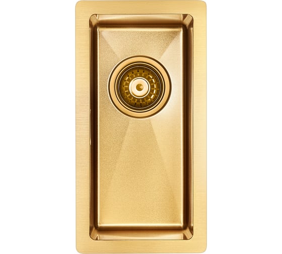 Мойка Paulmark AISI304 KLEIN нержавеющая сталь брашированное золото, 230x440мм PM202344-BG
