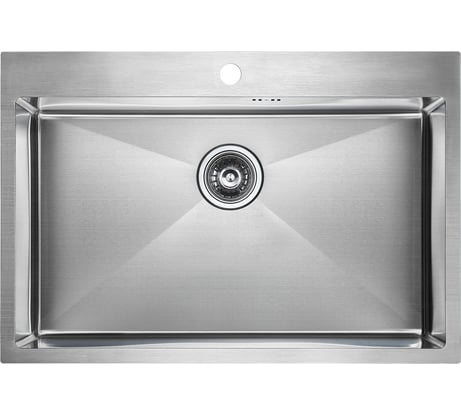 Кухонная мойка Paulmark KRONER 75, брашированная нержавеющая сталь, 750х510мм, PM217551-BS
