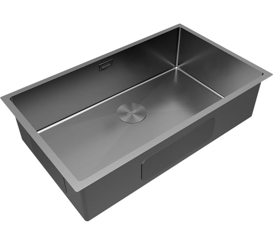 Кухонная мойка Paulmark NEXT 74 UNI, воронёная сталь, 740х440мм, PM217444-GM
