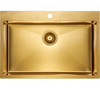 Кухонная мойка Paulmark KRONER 75, брашированное золото, 750х510мм, PM217551-BG