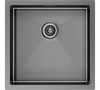 Кухонная мойка Paulmark GERBERG 44 UNI, вороненая сталь, 440х440мм, PM214444-GM